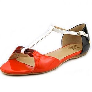 Love Moschino Women's Tri-Colored Flat Sandal